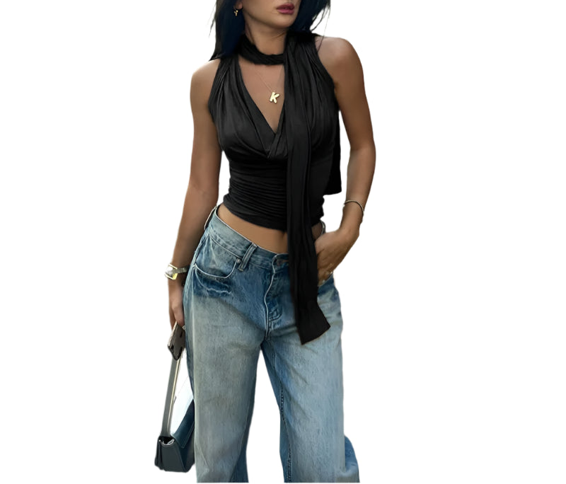 V-Neck Draped Tank