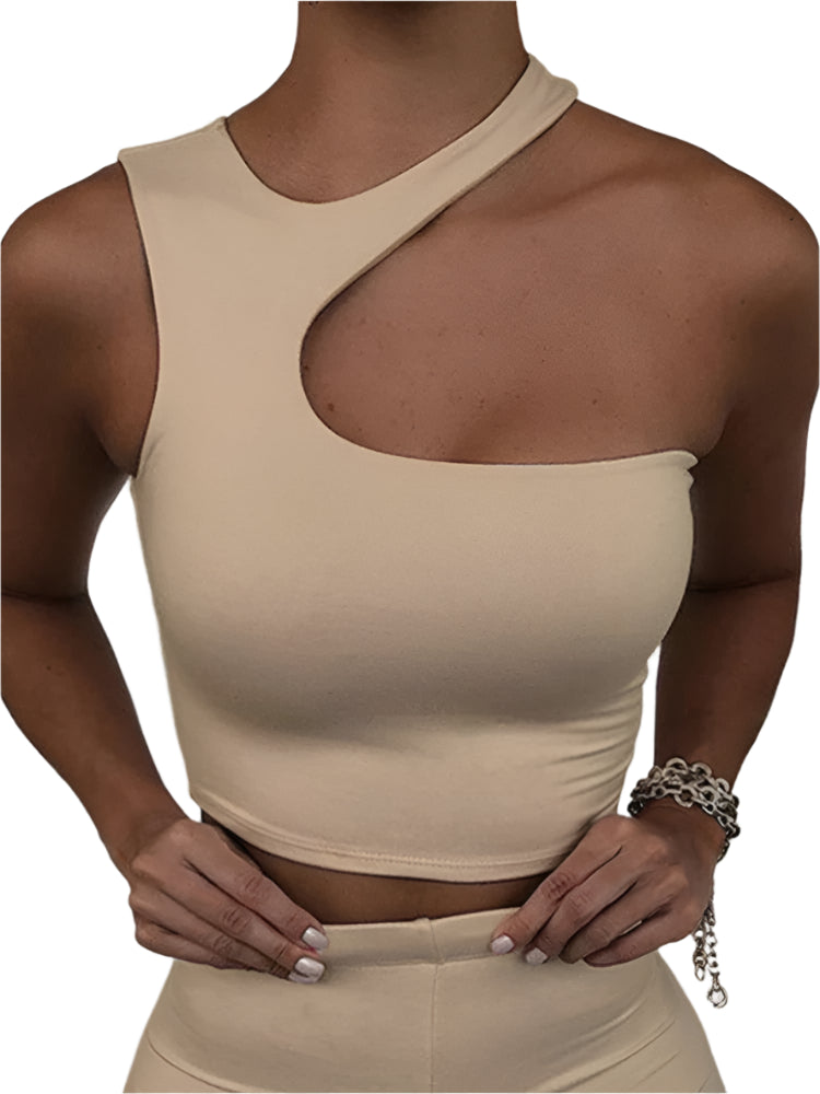 Cropped Cut-Out Tank