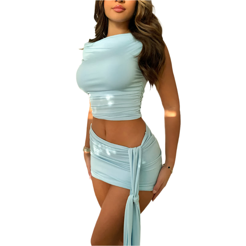 Off-Shoulder 2-Piece Set