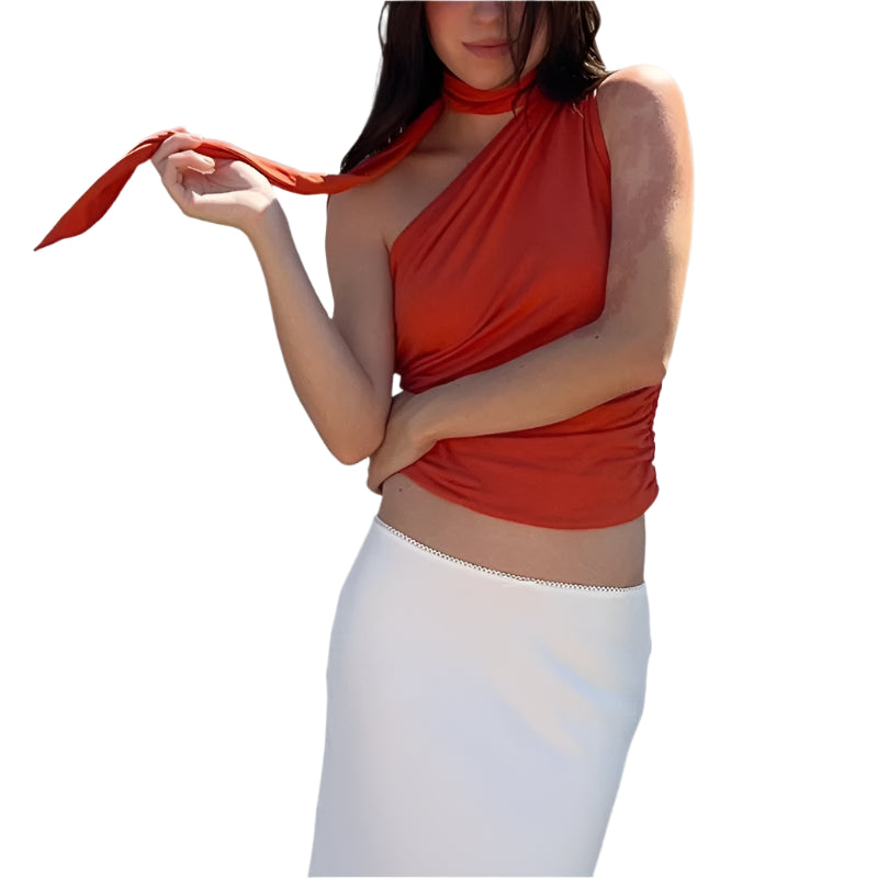 Off Shoulder Halter Tank