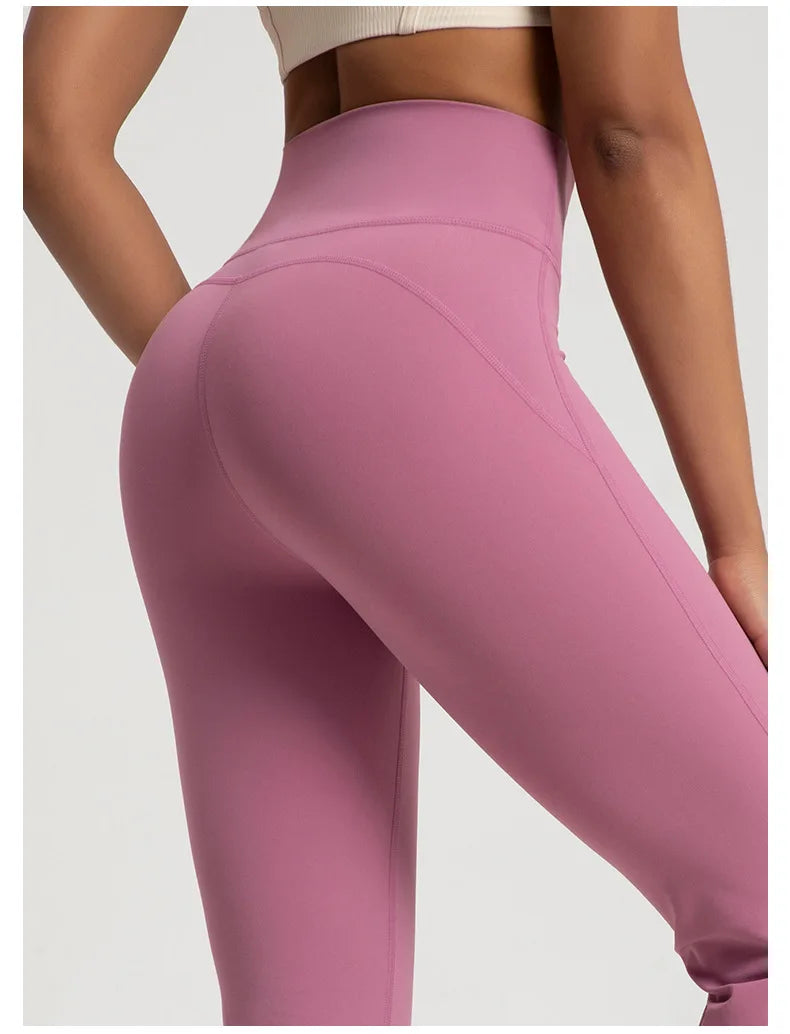 High Waisted Flare Leggings