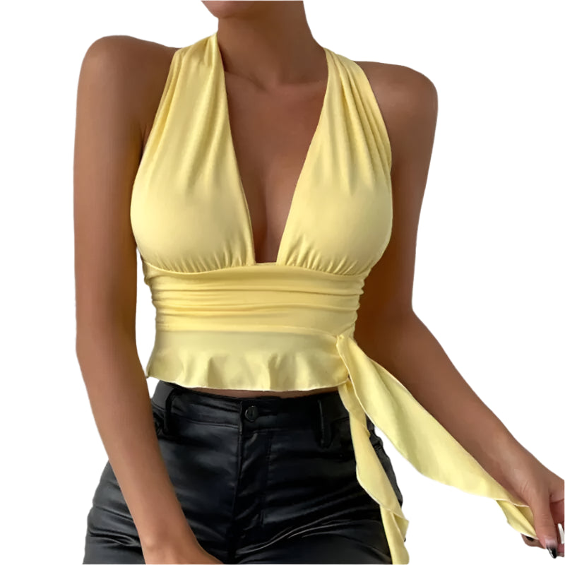 Yellow Halter Top
