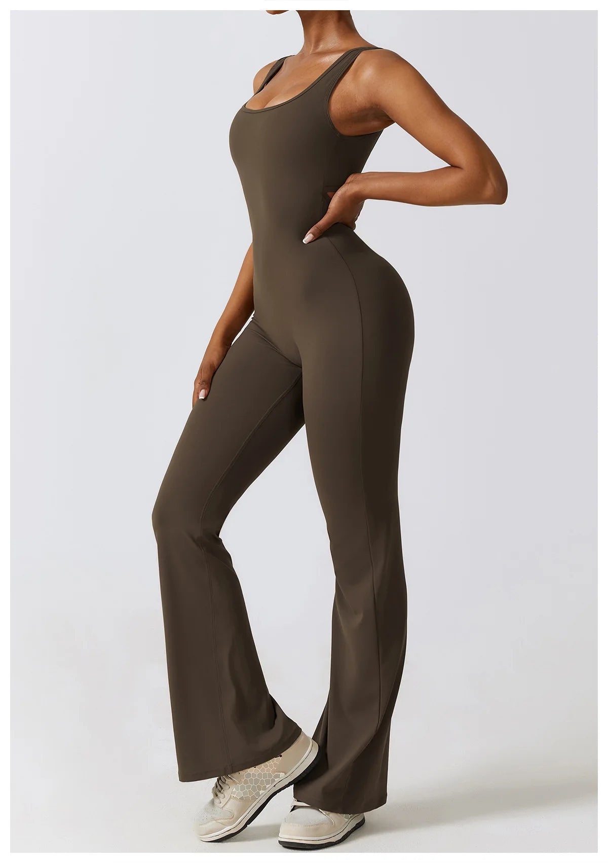 Athletic Open Back Jumpsuit