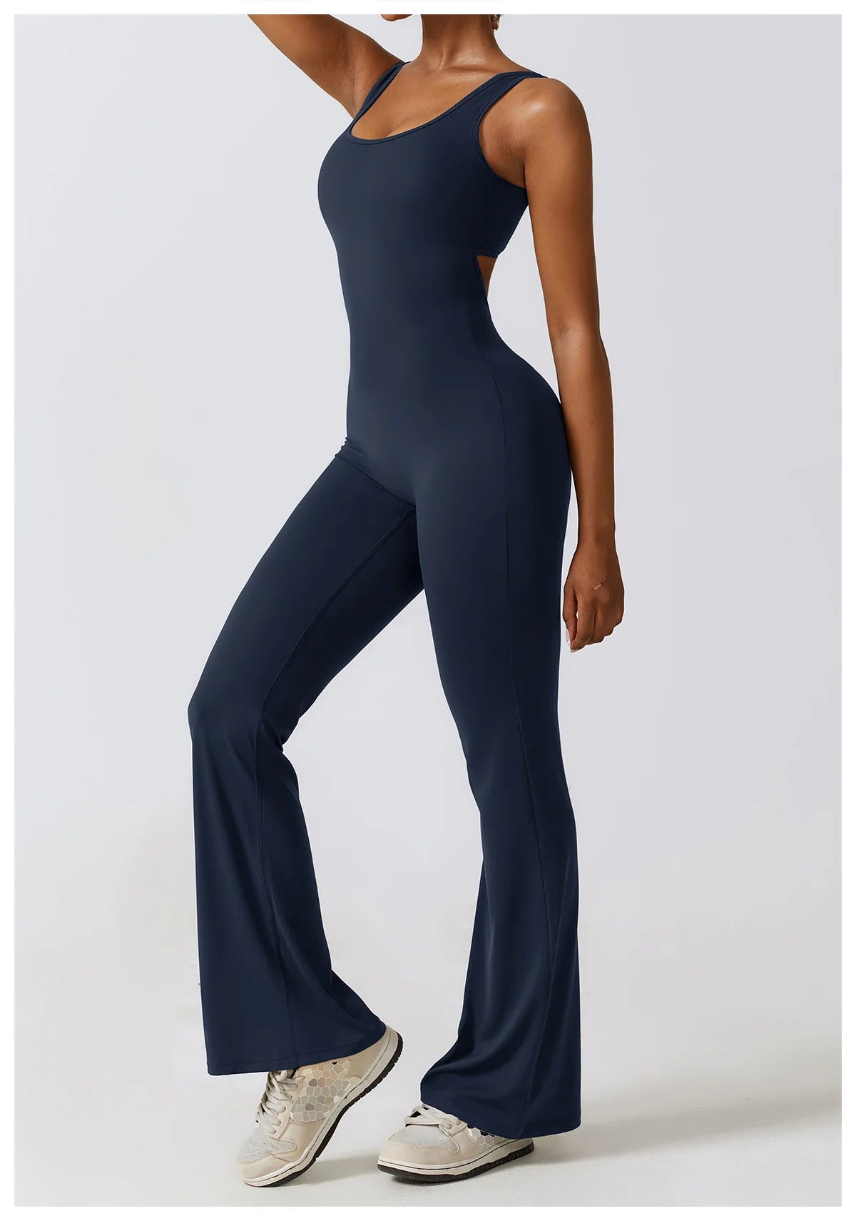 Athletic Open Back Jumpsuit