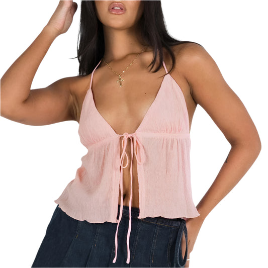 Bowknot Halter Tank