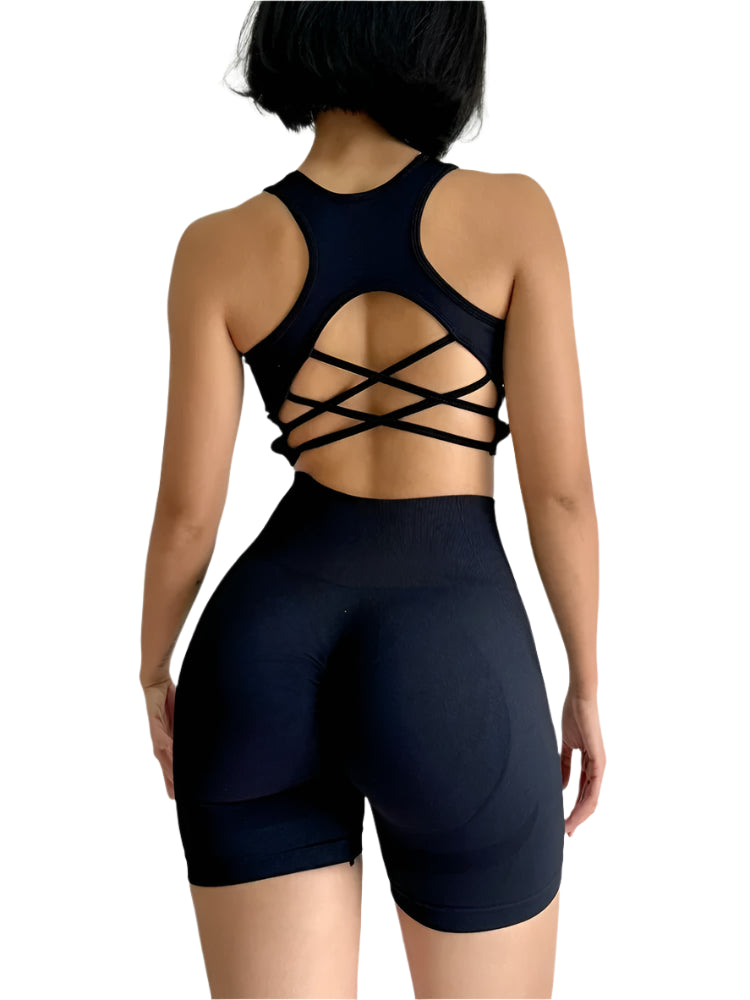 Open back 2-Piece Gym Set
