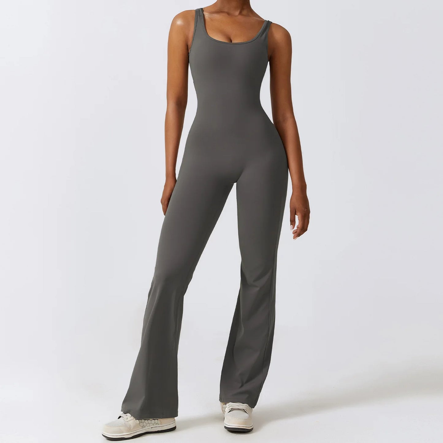 Athletic Open Back Jumpsuit