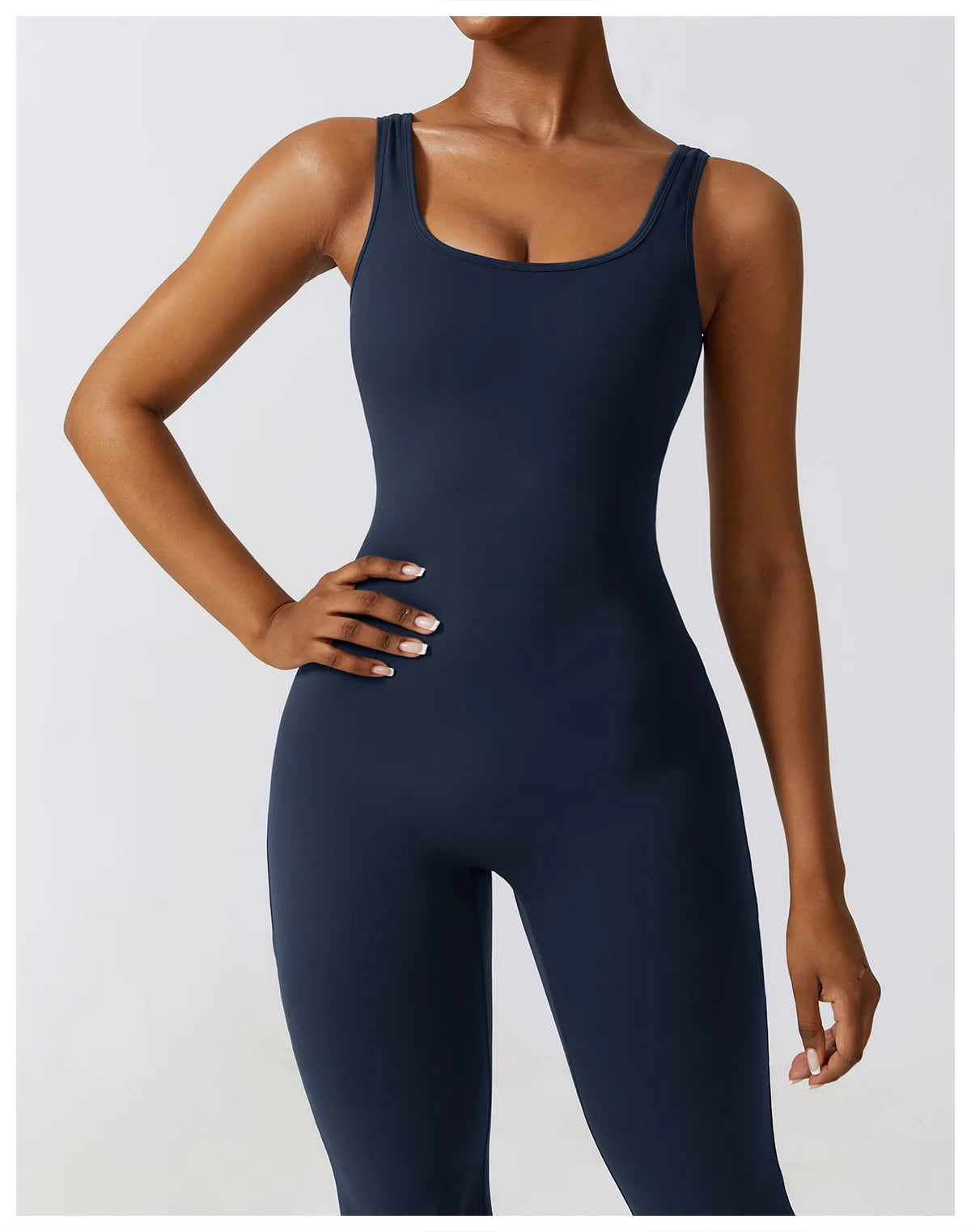 Athletic Open Back Jumpsuit