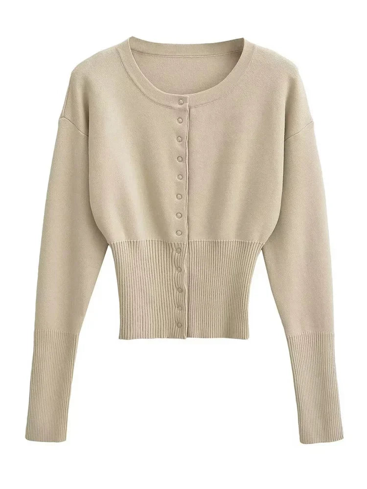 Button up Cardigan Sweater Top