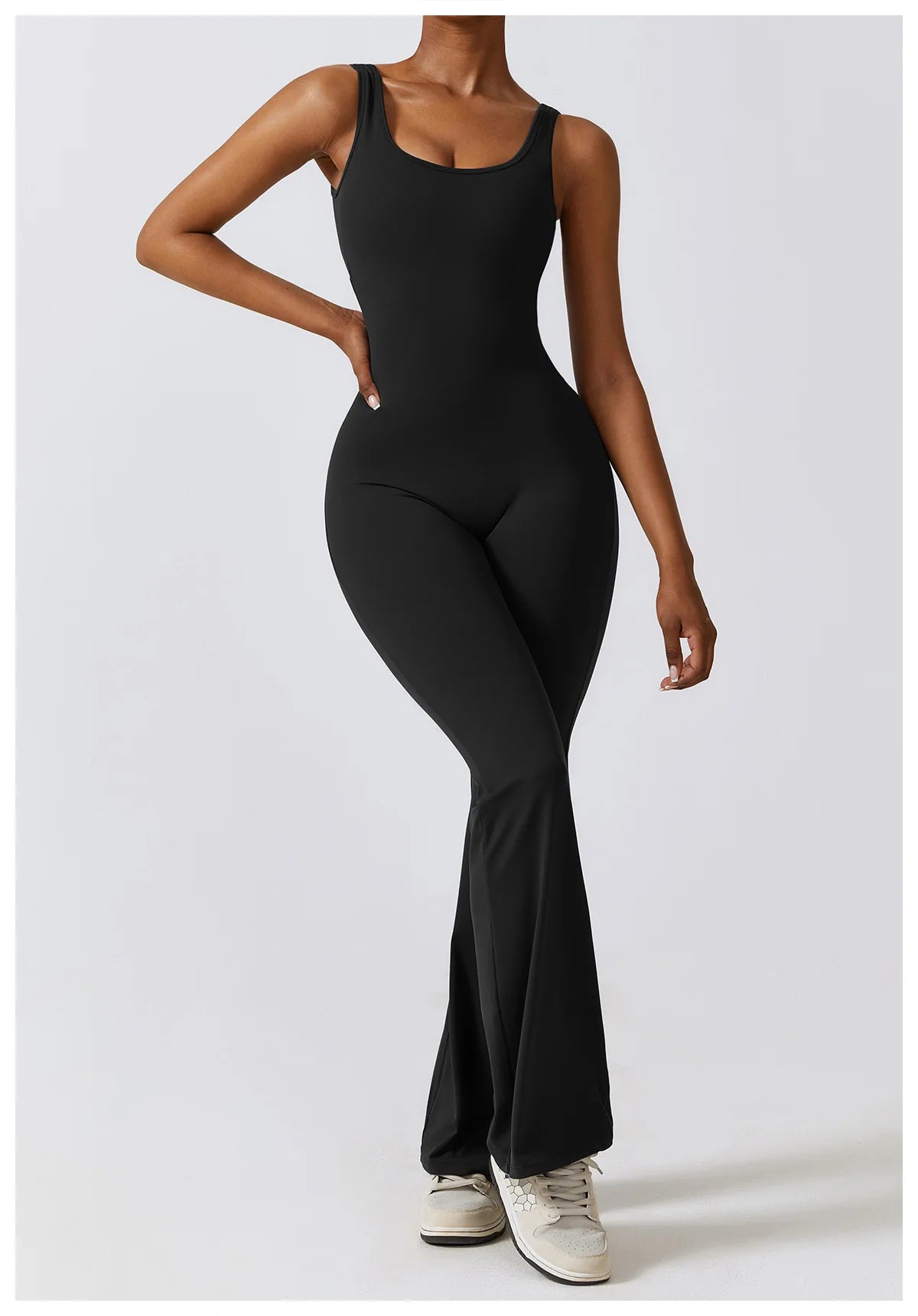 Athletic Open Back Jumpsuit