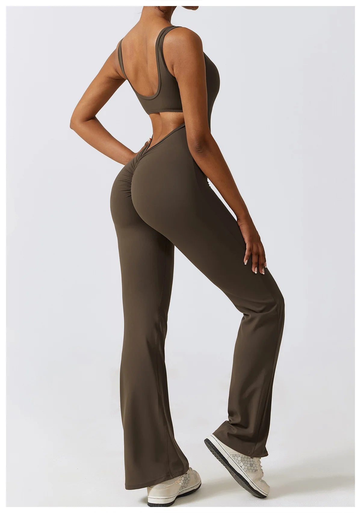 Athletic Open Back Jumpsuit