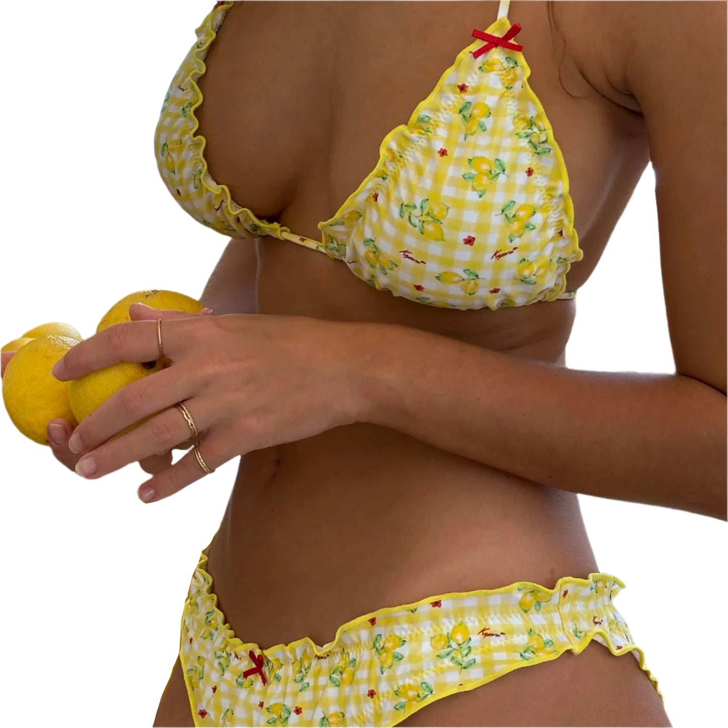 Yellow Lemon Bikini Set