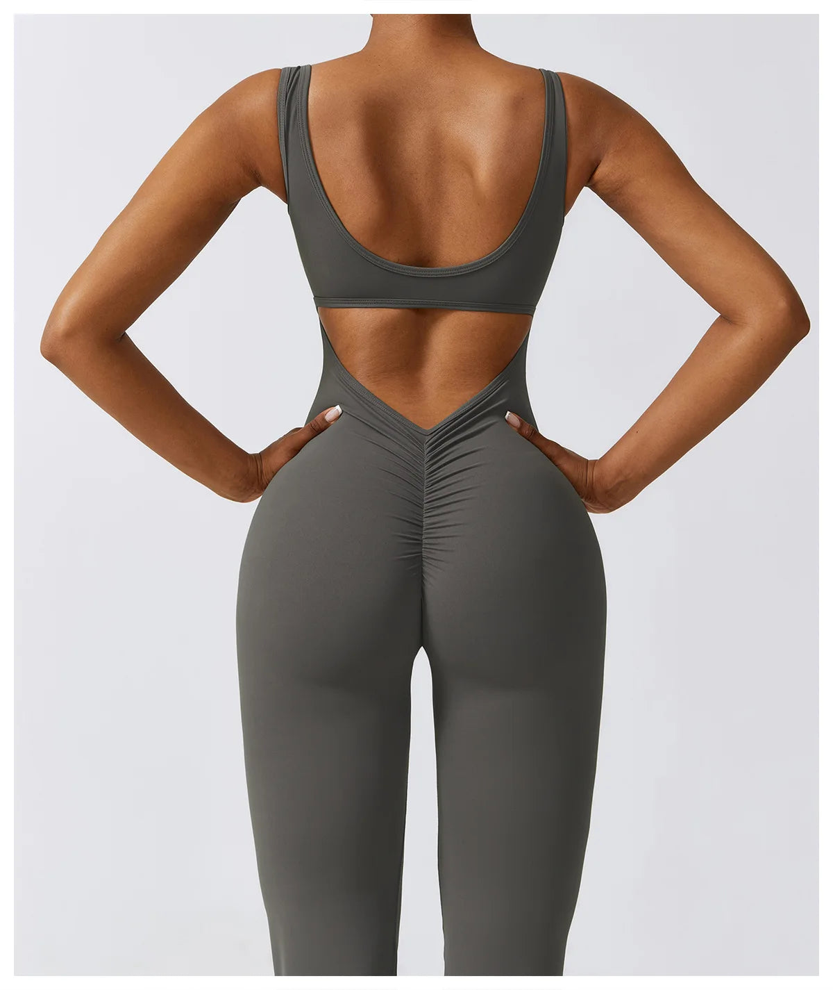 Athletic Open Back Jumpsuit