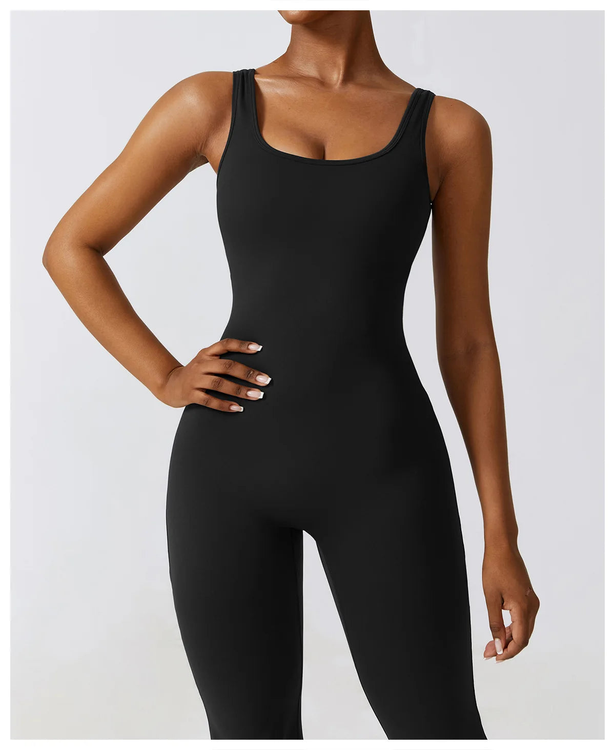 Athletic Open Back Jumpsuit