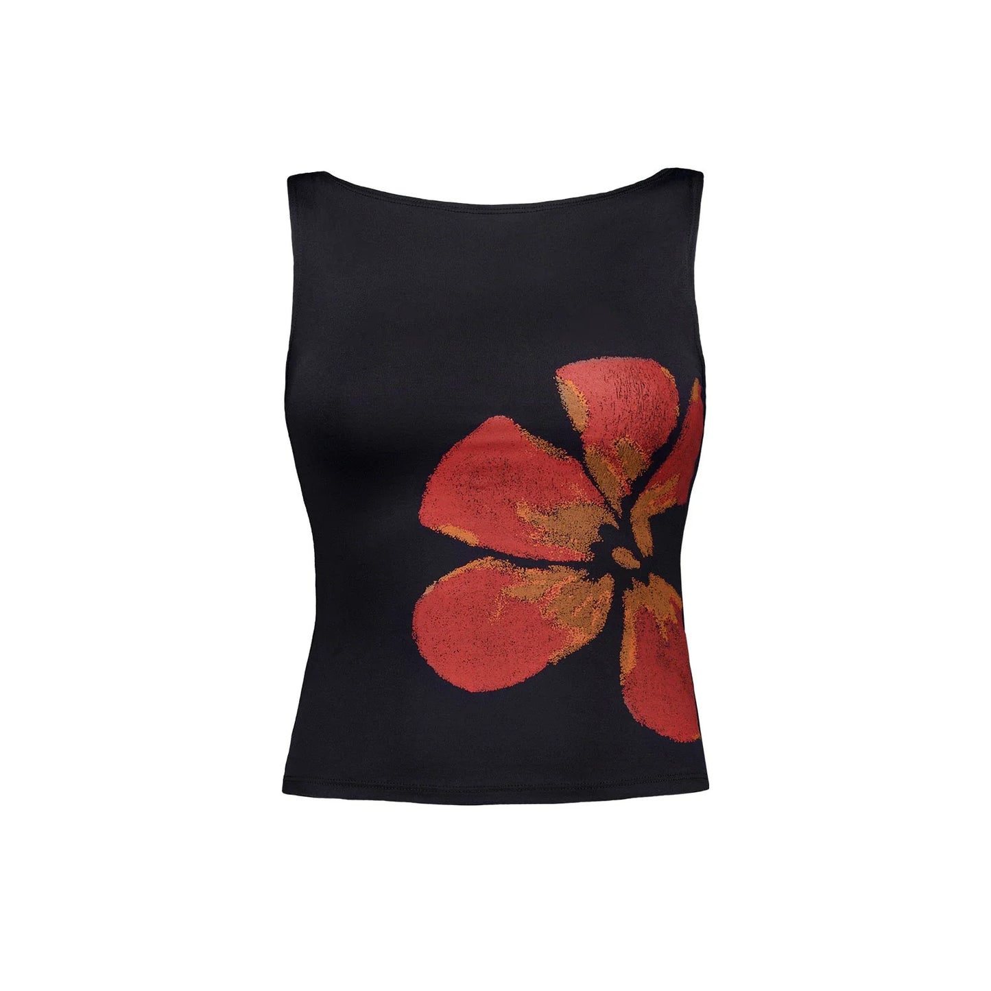Y2K Flower Printed Tank