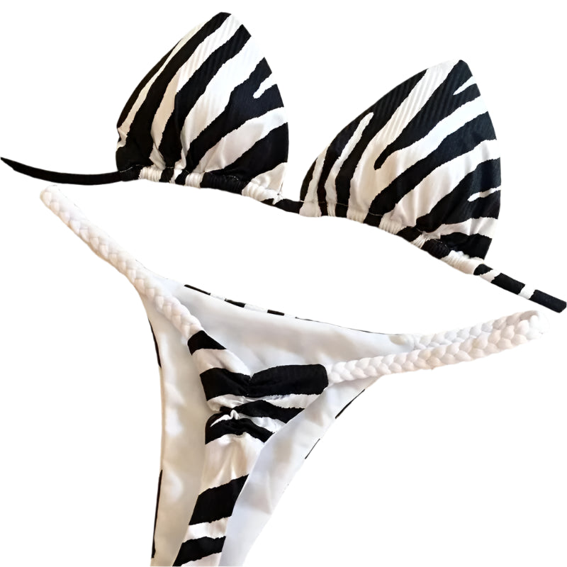 Animal Print Micro Bikini Set
