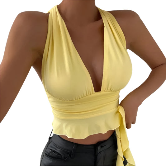 Yellow Halter Top