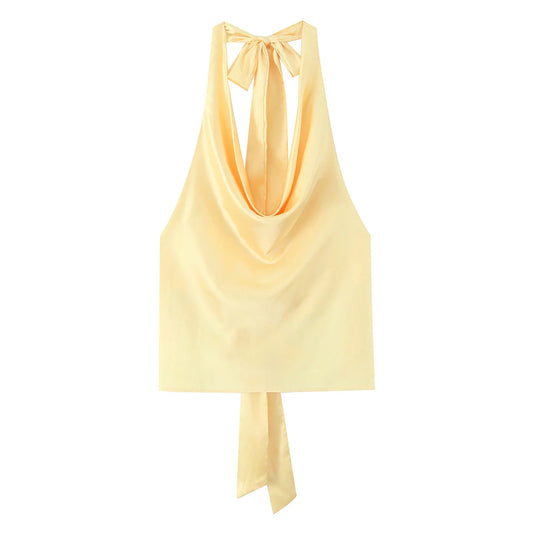 Satin Halter Top