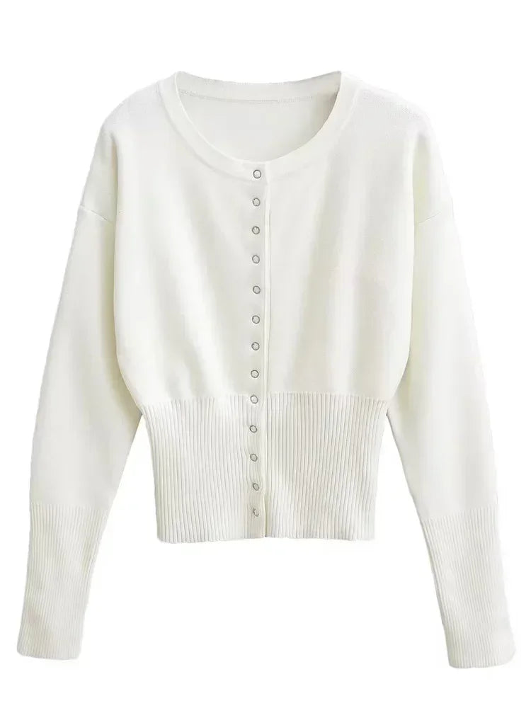 Button up Cardigan Sweater Top