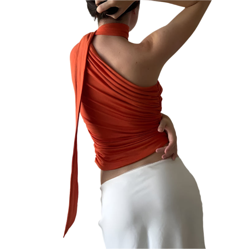 Off Shoulder Halter Tank