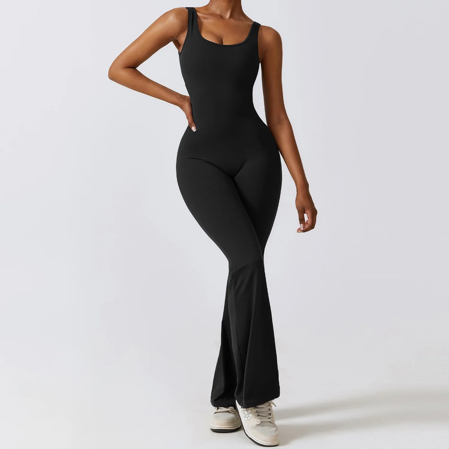 Athletic Open Back Jumpsuit