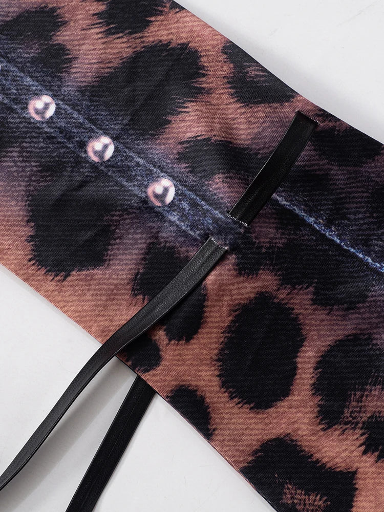 Leopard Print Grunge Dress