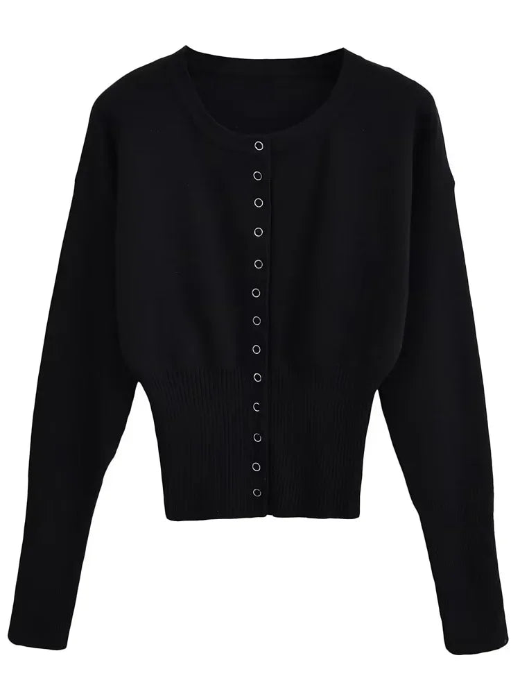 Button up Cardigan Sweater Top