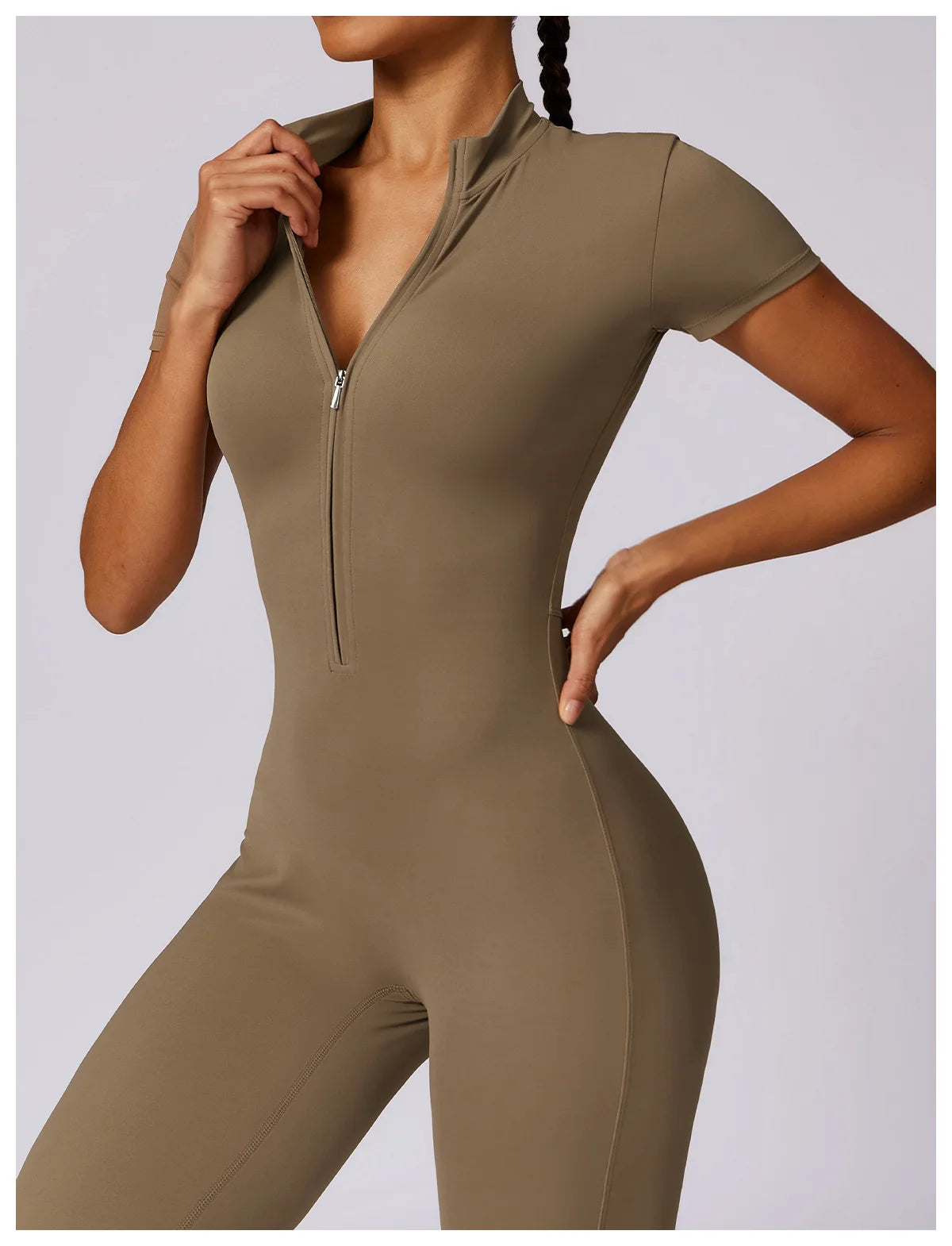 Zip Up Jumpsuit