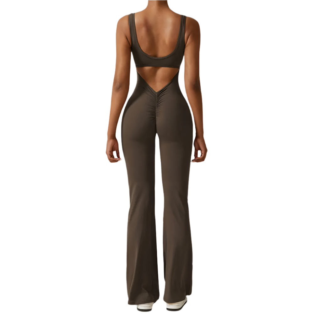 Athletic Open Back Jumpsuit