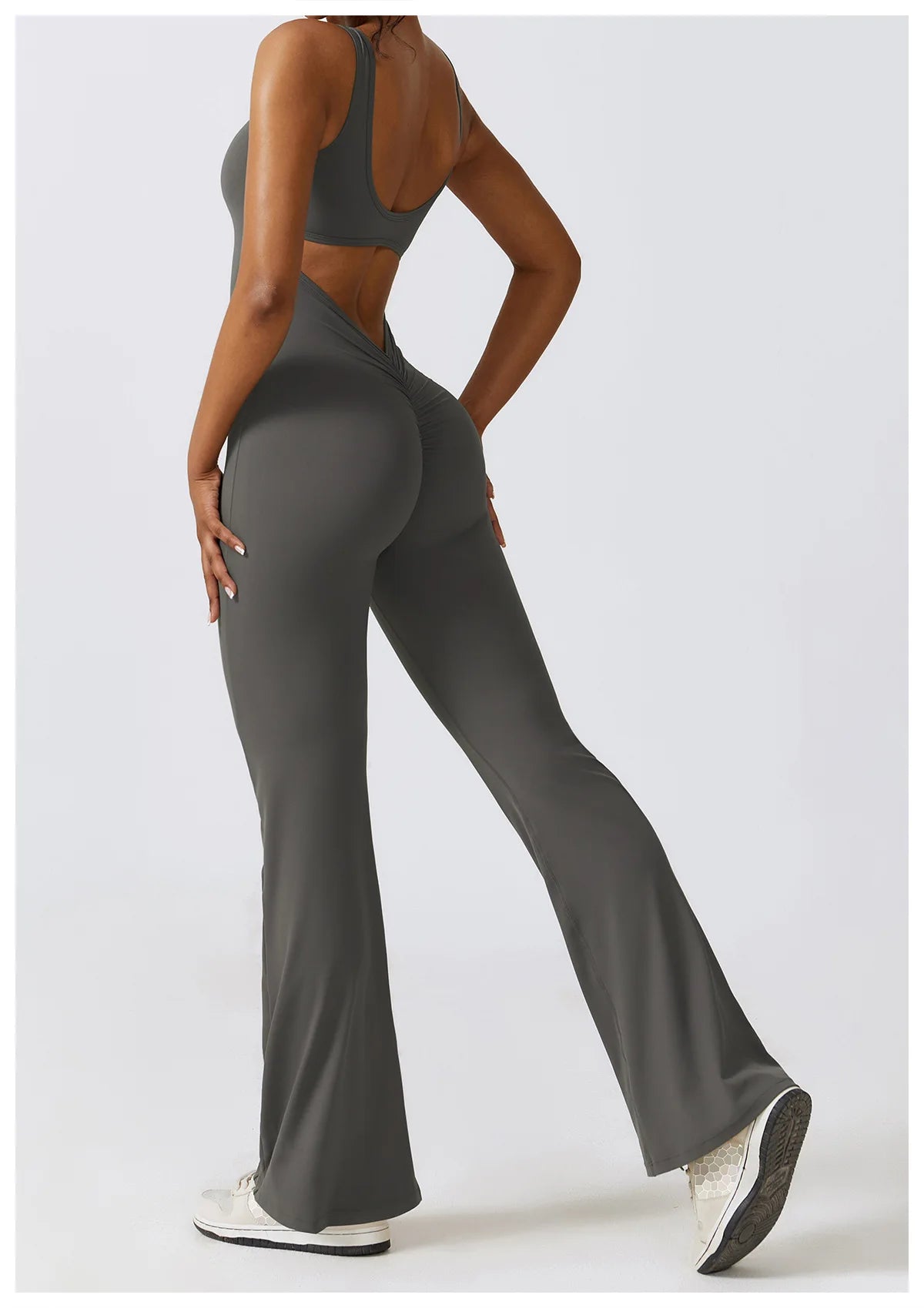 Athletic Open Back Jumpsuit