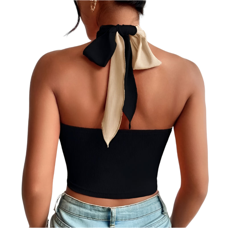 Criss-Cross Halter Top