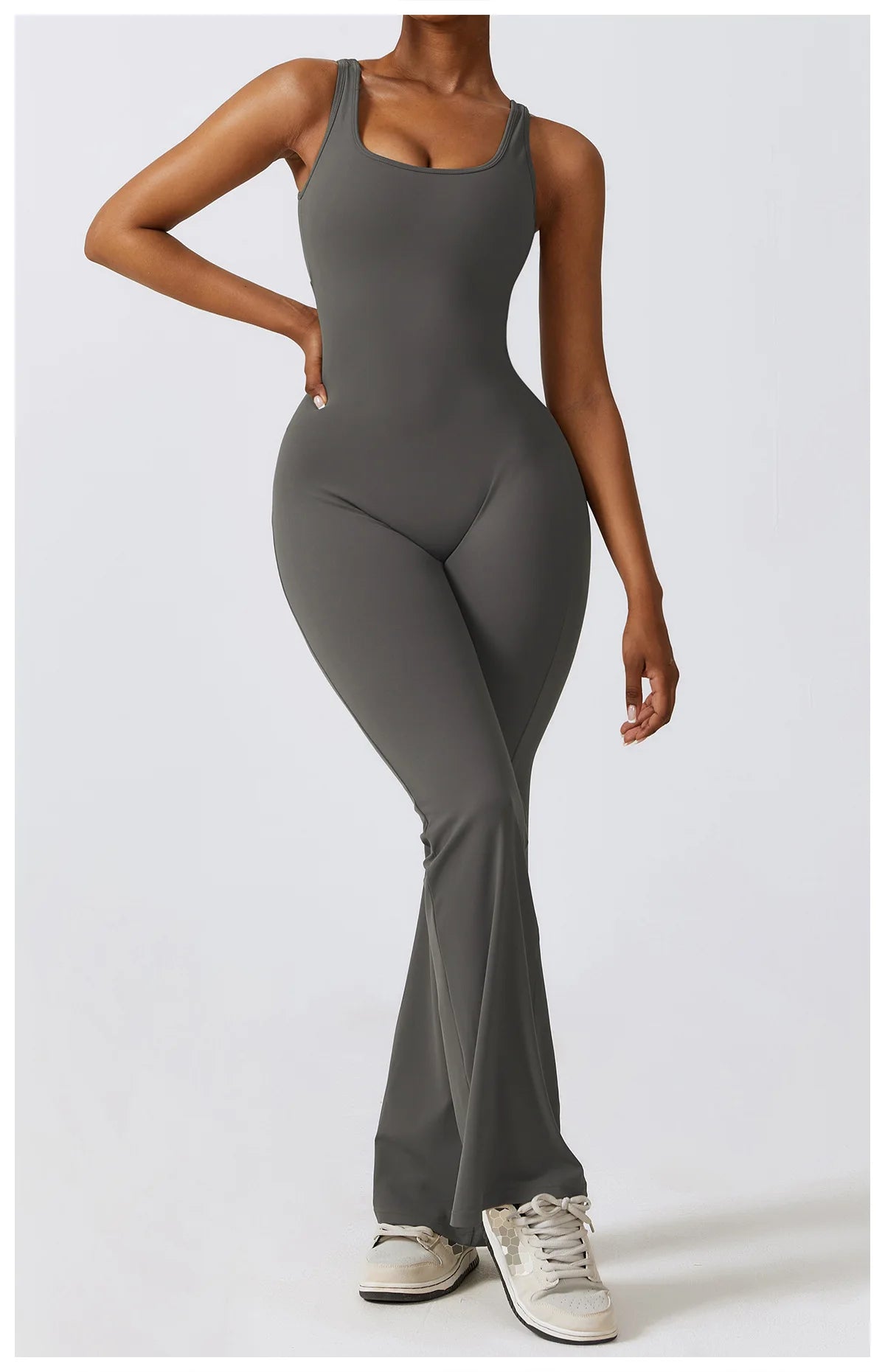 Athletic Open Back Jumpsuit