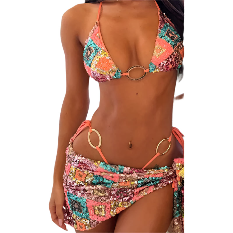 Sequin Bikini Set