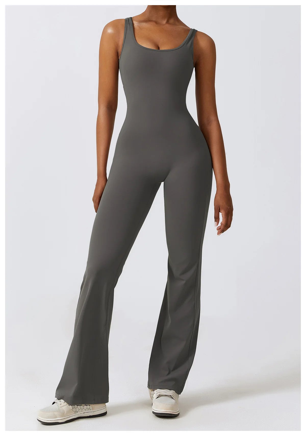 Athletic Open Back Jumpsuit