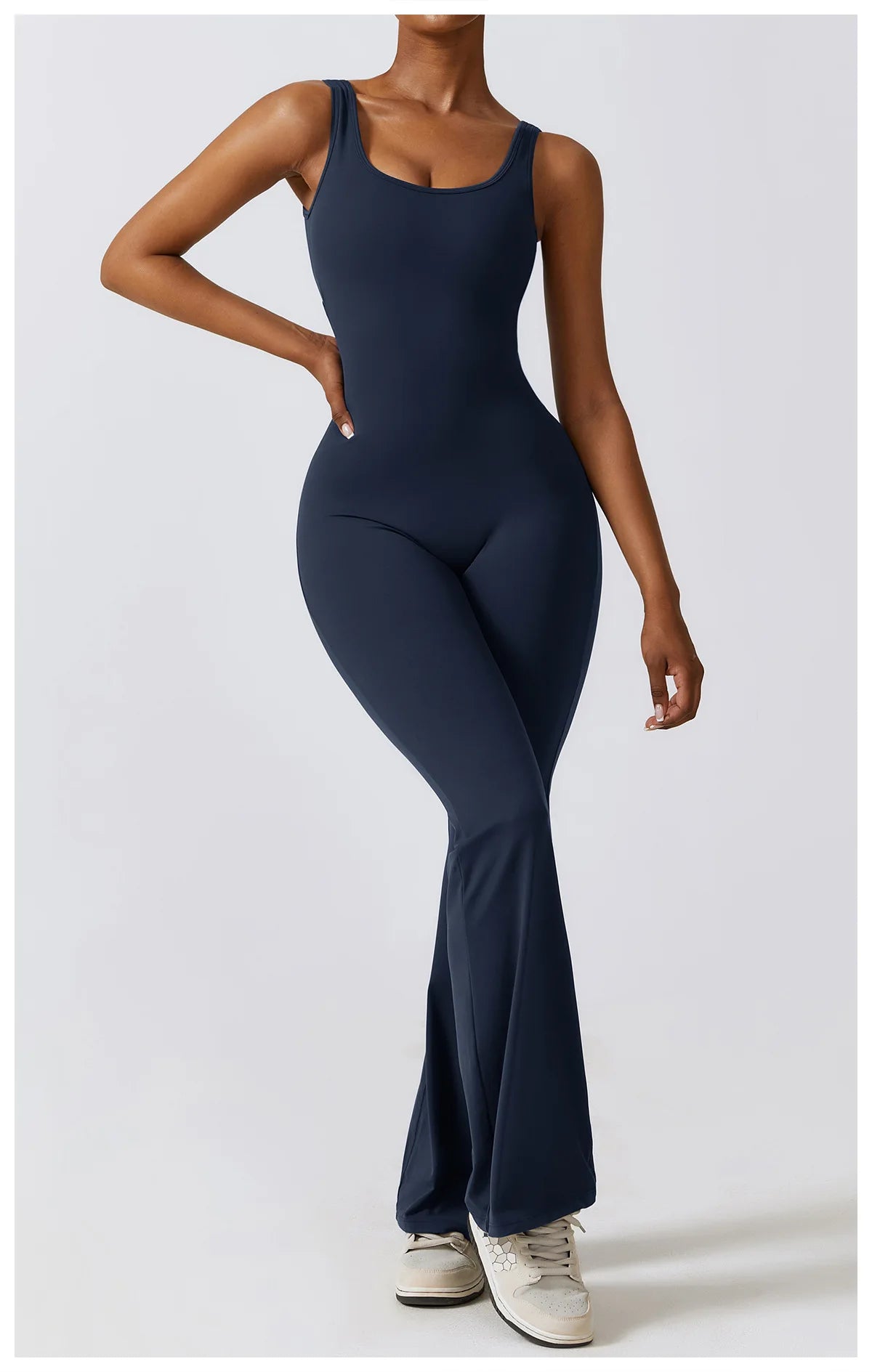 Athletic Open Back Jumpsuit
