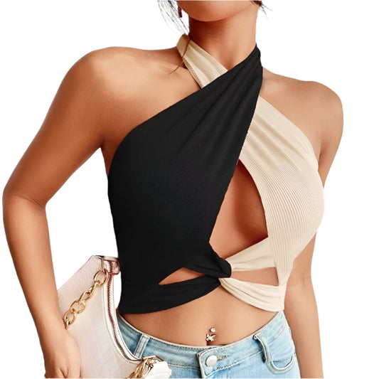 Criss-Cross Halter Top