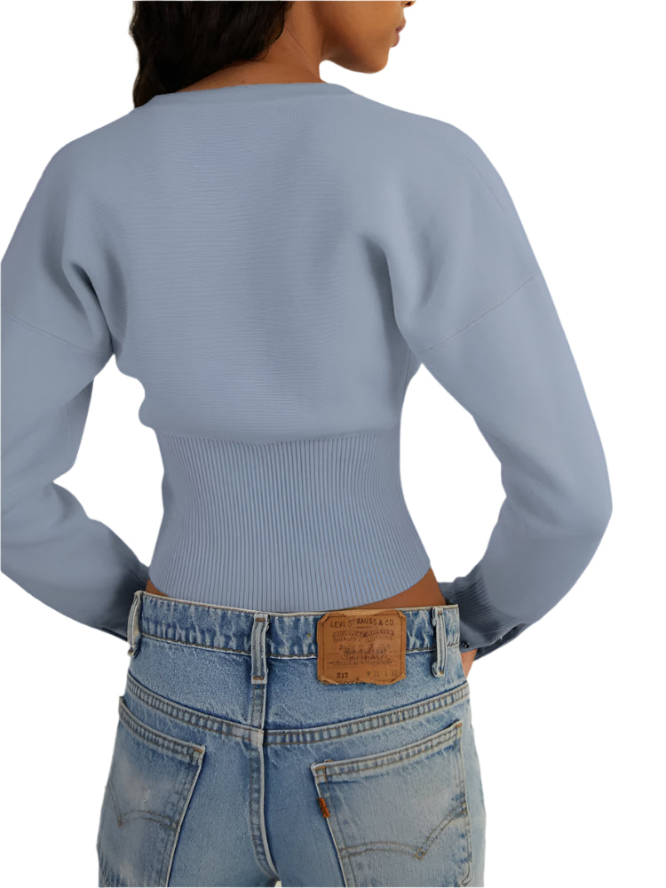 Button up Cardigan Sweater Top