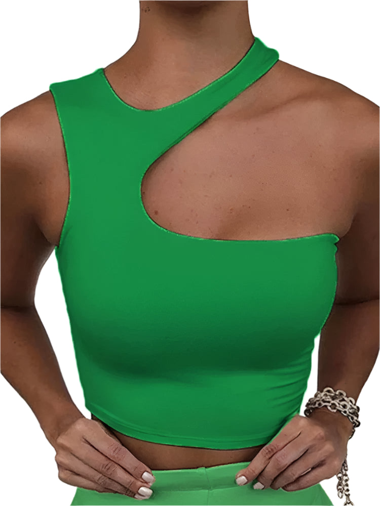 Cropped Cut-Out Tank