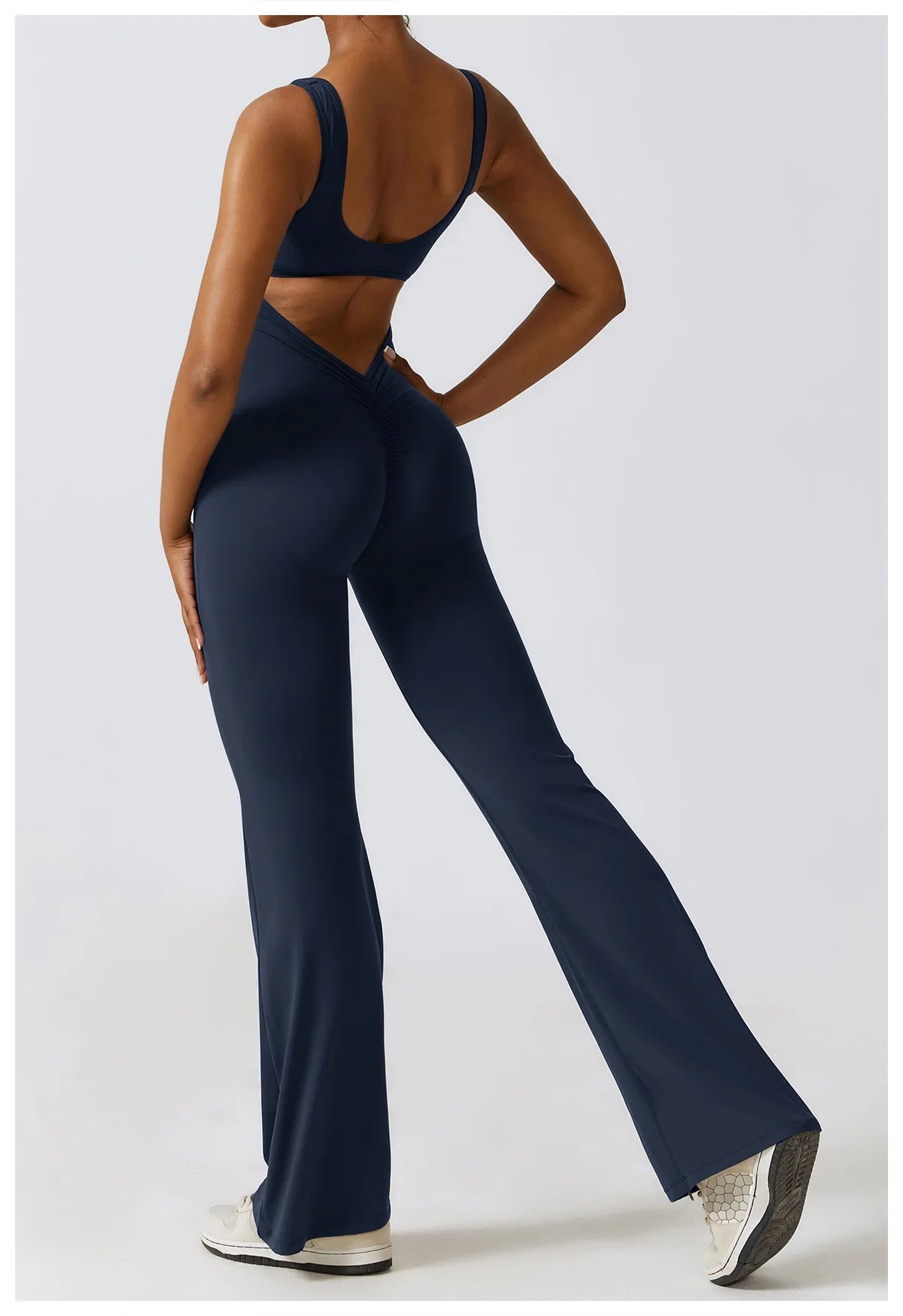 Athletic Open Back Jumpsuit