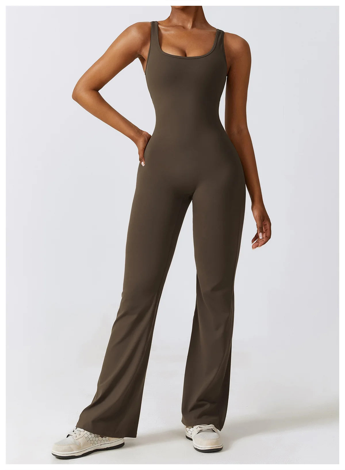 Athletic Open Back Jumpsuit