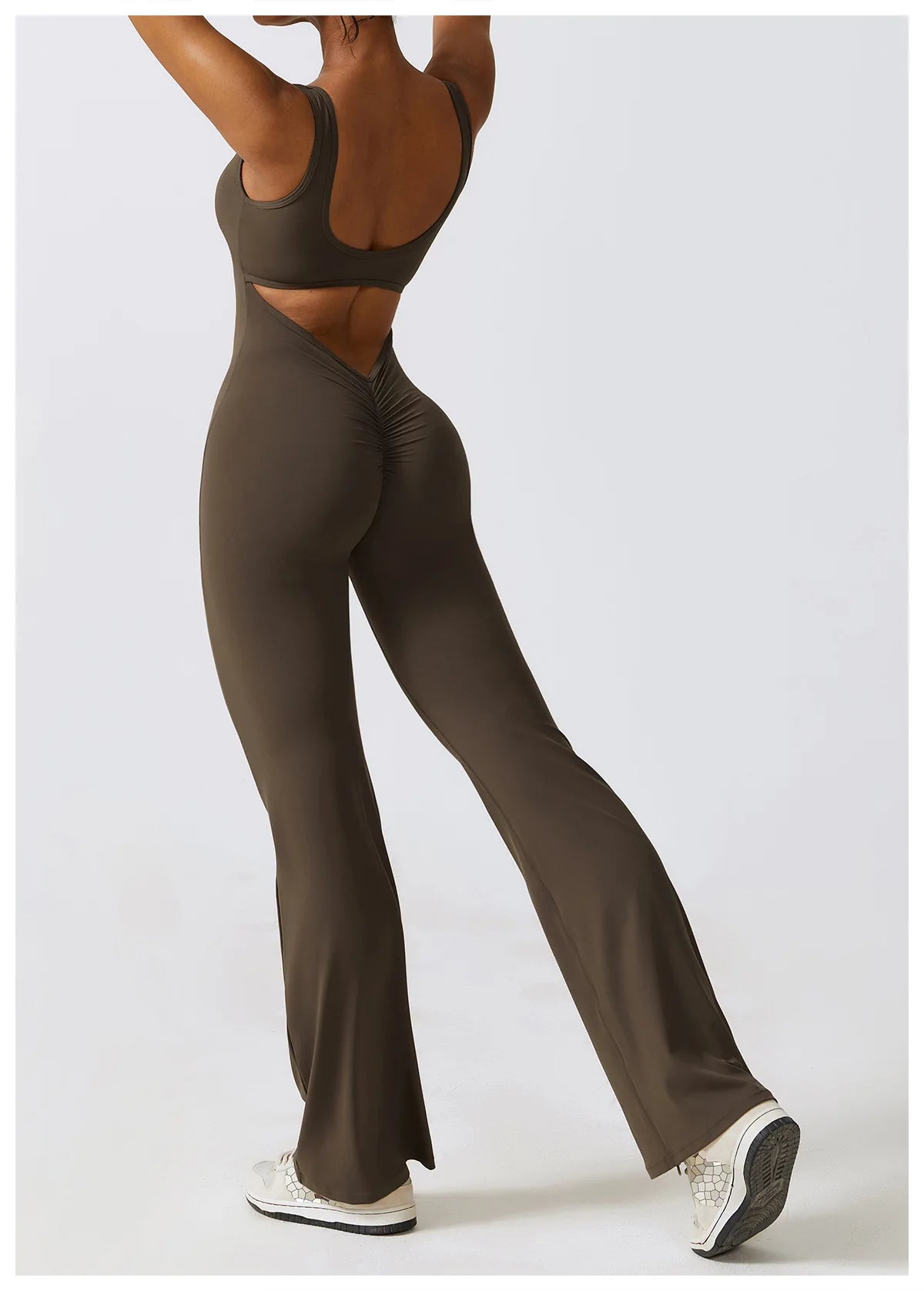 Athletic Open Back Jumpsuit