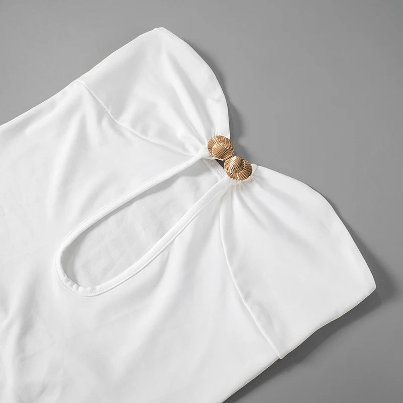 Strapless Seashell Dress