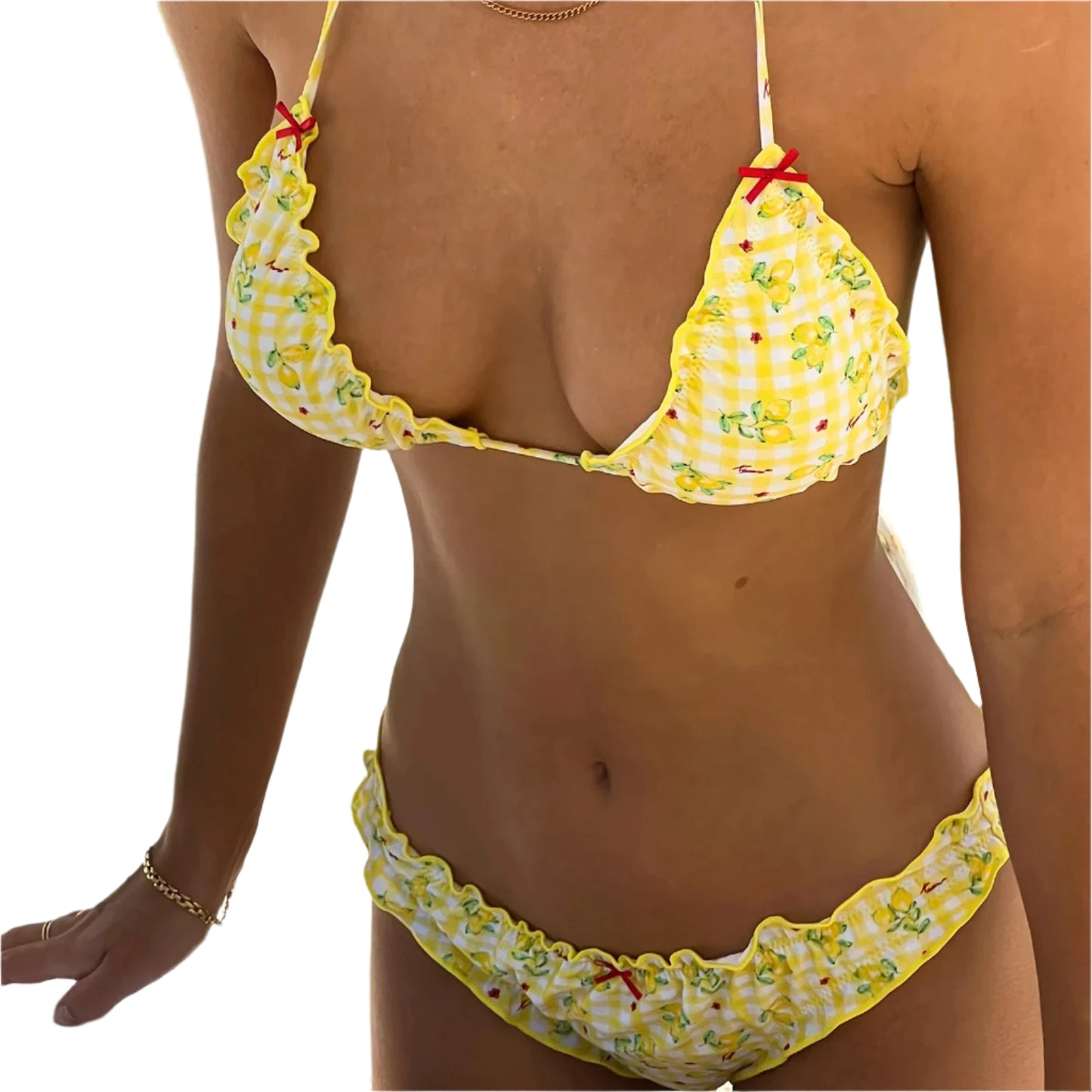 Yellow Lemon Bikini Set
