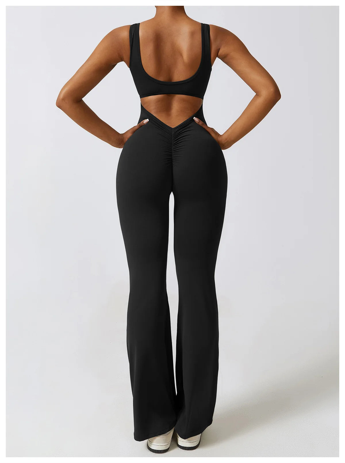 Athletic Open Back Jumpsuit