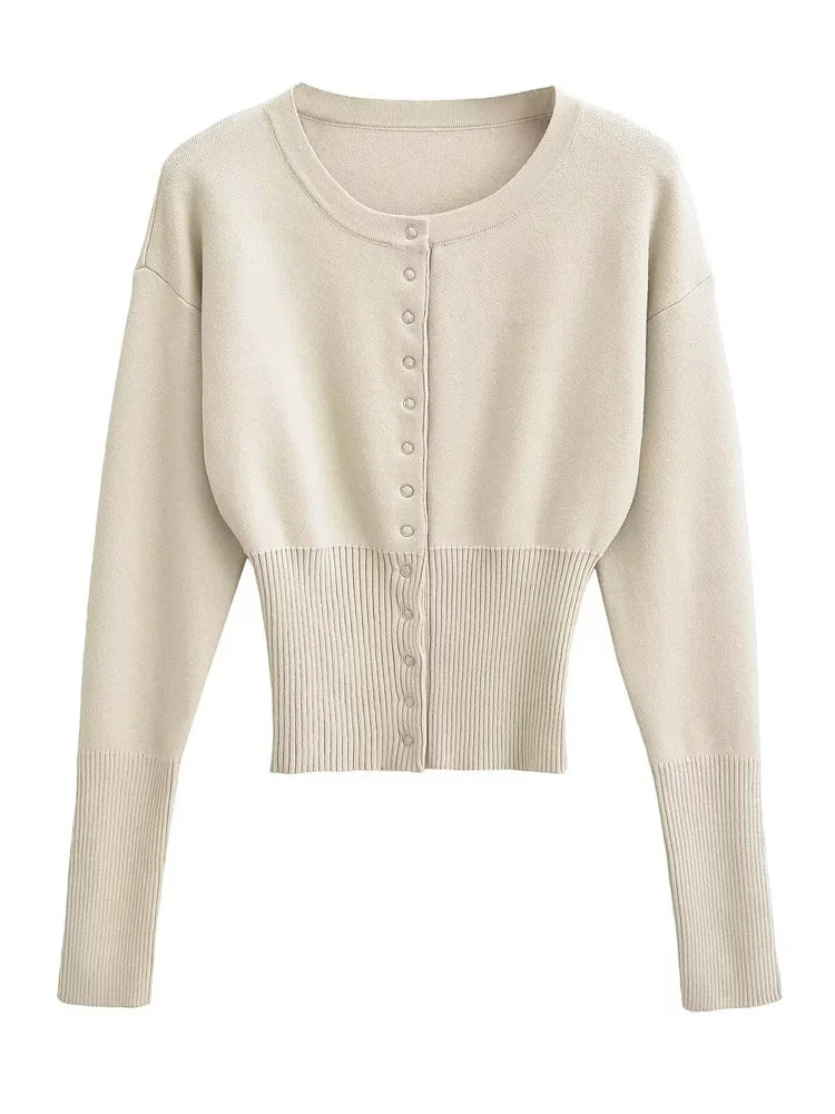 Button up Cardigan Sweater Top