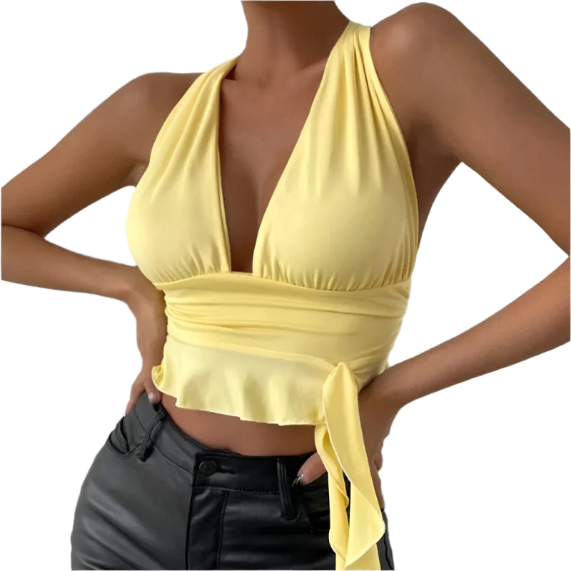 Yellow Halter Top