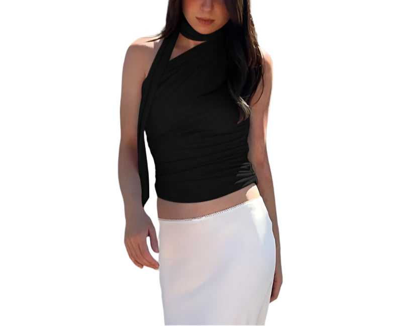 Off Shoulder Halter Tank