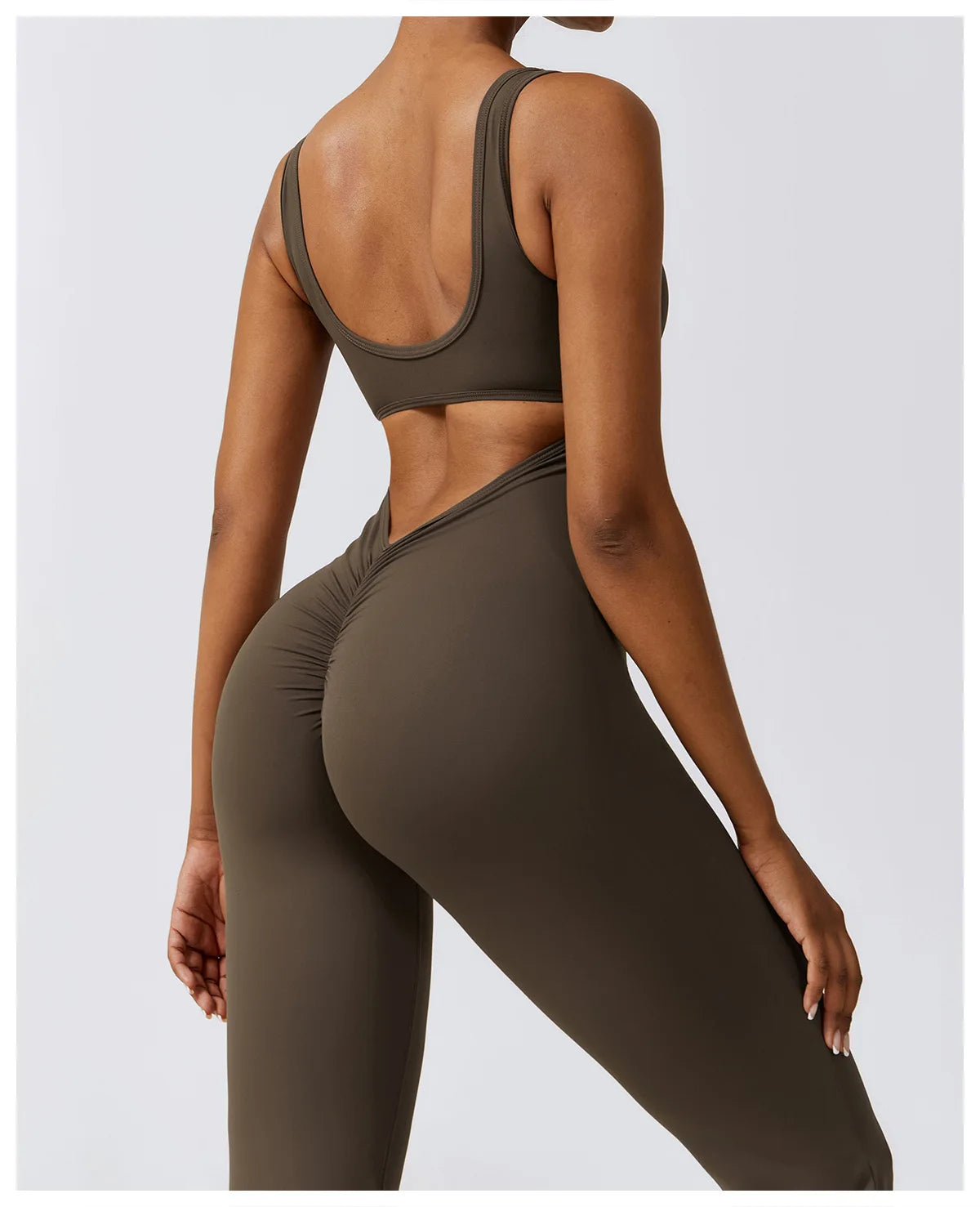 Athletic Open Back Jumpsuit