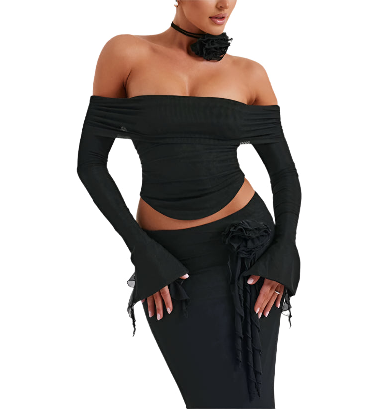 Long Sleeve 2-Piece Flower Set