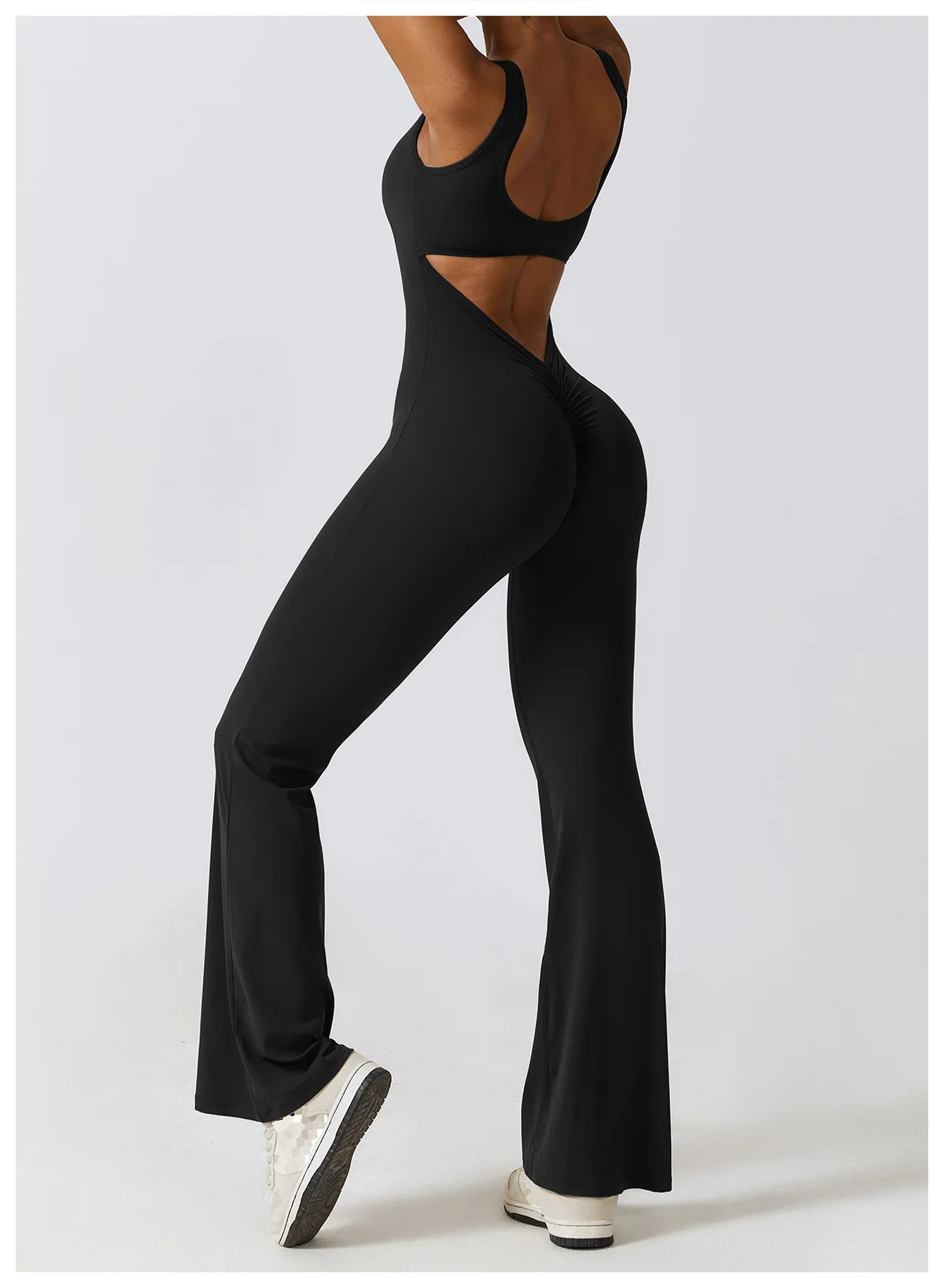 Athletic Open Back Jumpsuit